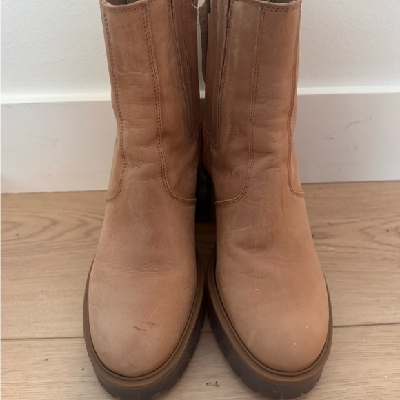 Free people brown tan leather James Chelsea boot size 39 women's 8.5 like new - Picture 8 of 9